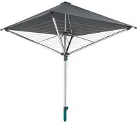 Leifheit Wäscheschirm TENDEDERO LINOPROTECT 400 1082100, Aluminio, Antracita, 220,5 x 80 x 60 cm
