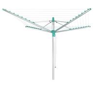 Leifheit Tendederogiratorio de jardín Linomatic 400 Easy con cuerdas retráctiles, tendedero verticalsistema Easy Lift, tendal exterior40 m de cuerda