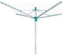 Leifheit Tendederogiratorio de jardín Linomatic 400 Easy con cuerdas retráctiles, tendedero verticalsistema Easy Lift, tendal exterior40 m de cuerda