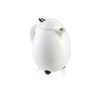 Leifheit Termo Columbus 1,0 L blanco brillo intenso, termo grande con tecla de aroma para aprox. 8 tazas, termo portátil para servir con una mano
