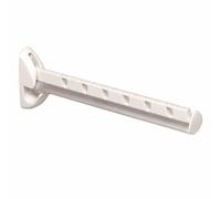 Soporte de perchas de pared Airette de Leifheit, perchero de pared de aluminio plegable, apto para interior y exterior, robusto gancho para perchas, contiene tacos y tornillos.