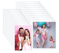 LEIFIDE 20 letreros metálicos de aluminio para sublimación de fotos en blanco para bricolaje, marco de fotos para sala de estar, dormitorio, blanco (6 x 8 pulgadas, 8 x 10 pulgadas)
