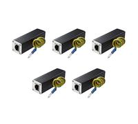 Leihao 5X Pararrayos de Trueno Protector Sobretensiones de Red Ethernet Clavija RJ45 100MHz