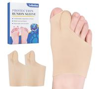 Leikedun 2 PCS Corrector Hallux Valgus, Separador de juanetes del pie Protector de juanete Alivio del Dolor y Alineación del Dedo Gordo, Talla Universal para Hombres y Mujeres