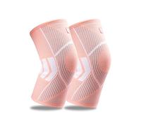 Leikedun Rodillera para mujer, paquete de 2 rodilleras de compresión para dolor de rodilla, soporte de rodilla para artritis, correr, senderismo, deportes, fitness, recuperación de lesiones (L)