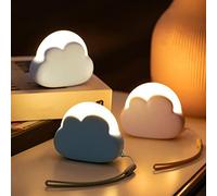 Leikurvo 1 luz nocturna LED para niños, luz nocturna regulable luz nocturna para bebés para dormitorio habitación los niños habitación bebé portátil carga USB regalos para mujer, niñas, amigos, blanco