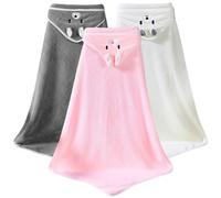 Leikurvo 3 toallas de bebé con capucha, 80 x 80 cm, toalla con capucha, toalla de baño para bebé, toalla de baño con capucha, toallas de baño para bebé, toallas de baño para bebé, unisex