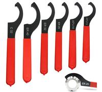 Leikurvo 6 llaves roscadas, llave de gancho CNC, llave mecánica map C, media luna con mango antideslizante