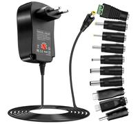 Leikurvo Adaptador de corriente universal de 41 W,CA a CC,6 V,9 V,12 V,15 V,18 V,20 V,24 V,1 A,1,5 A,2 A,adaptador universal CA/CC,fuente de alimentación conmutada,cargador con puerto USB de 5 V,