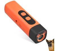Leikurvo Dispositivo antiladridos por ultrasonidos, dispositivo de mano, dispositivo antiladridos para perros, 3 frecuencias + linterna, portátil, entrenamiento para perros, tope de ladridos
