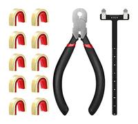 Leikurvo Juego de reglas cuadradas para tiro con arco, pinzas para puntos de leva en forma de T, accesorios para arco compuesto y arco recurvado