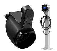 Leikurvo Soporte de pared tipo 2, soporte de cable Wallbox para cable de carga EV, soporte de carga tipo 2, soporte de carga Wallbox para cargador EV, soporte de cargador