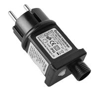Leikurvo Transformador LED de 31V, Adaptador LED 31V 6W Transformador LED Estándar GS IP44 con 8 Modos, Función de Memoria de Temporizador, para Luces de Carámbano, Luces de Decoración Navideña