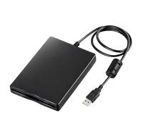 Leikurvo Unidad de disquete externa USB portátil FDD 1,44 MB 3,5 pulgadas, Slimline Floppy Disk Drive Lector de Tarjetas Externa Accesorios de Computación Extraíble Externo Compatible con PC y MAC