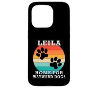 Leila Home For Wayward Dogs Apellido Carcasa para iPhone 15 Pro