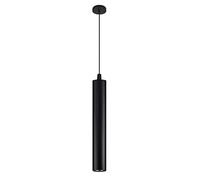 LEILIUDD Candelabro LED nórdico, lámparas colgantes creativas, luces de tubo largo, lámpara de techo de aluminio, lámpara cilíndrica, lámpara colgante de tubo largo, luz cilíndrica, 3 x 40 cm, neutra
