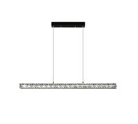 LEILIUDD Lámpara, lámpara de araña moderna, tira de luz LED italiana, luces de cuerda creativas, luces colgantes ambientales minimalistas de gama alta, para restaurante, bar, lámpara/negro/120 cm