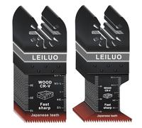 LEILUO 100 cuchillas multiherramienta, dientes japoneses, cuchillas oscilantes de corte rápido, material CRV, hojas de sierra oscilantes, ajuste universal con bolsa de almacenamiento para DeWalt,