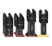 LEILUO 31 Piezas Hojas de Sierra Oscilante Universal Madera Plástico Metal Multi-Herramienta Accesorios Kit Incluye Bolsa de Almacenamiento Adecuada para DeWalt Einhell Worx Makita y Más
