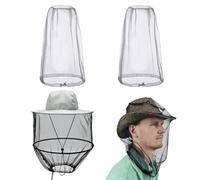 LEIMEND 1 Pieza Sombrero Apicultor Capucha Sombrero con Mosquitera con 2 Piezas de Mosquitera de Cabeza Gorra Mosquitera de Sol Gris de Ala Ancha Apto para Apicultura Pesca Aficionados al Aire Libre