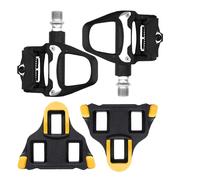 LEIMEND 1Coppia di Pedales Shimano Pedali Autobloccanti Per Bicicletta Pedali Autobloccanti in Alluminio Nero Pedales Bicicleta Carretera Con Accessorio Per la Cleats de Pedales Compatibile Con SPD SL