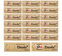 LEIMEND 20 piezas de agradecimiento, fieltro, caja de regalo sin chocolate, caja de regalo. Te has ganado un gran agradecimiento, fundas de fieltro amarillo para empleados, colegas, amigos y