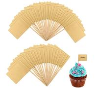 LEIMEND 300 Piezas Banderas de Palillo de Dientes Marcado Banderas Adorno de Cupcake Banderas con Palillos Diseño de Banderas de Queso Alimento para Cupcakes Decoraciones de Fiesta