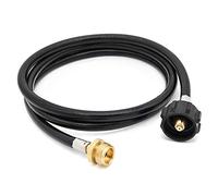 LEIMO KPARTS Manguera adaptadora de propano de 6 pies, convertidor de 1 libra a 20 libras de repuesto para parrilla de gas Weber Q1200 Q1000, apto para tanque QCC1/tipo 1, conecta a electrodomésticos