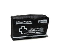 Leina-Werke 11002 - Botiquín de primeros auxilios para coche (sin velcro), color negro y blanco