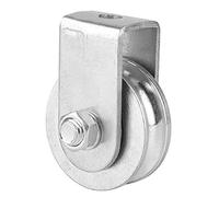 Leinggg Individual Pulley- 0,3 toneladas de Carga Individual de Bloque de polea giratoria polea Rueda de Rodillos de elevación por Cable de Alambre