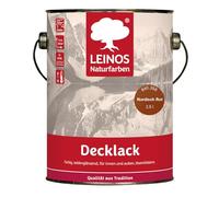LEINOS - Barniz de acabado brillante 840, color rojo nórdico, 2500 ml, resistente al agua, para interior y exterior, alta cobertura, resistente a la intemperie, para madera, metal y gres con efecto de