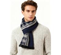 Leisofter Bufanda de cachemira clásica para hombre