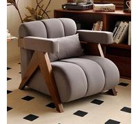 Leisure Sofa Chair Space-Saving 2-in-1 Sofa Chair - Can Lie Down or Sit, Breathable Lambskin Cotton, Suitable for Small Spaces and Guest Rooms(B)