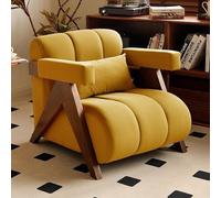 Leisure Sofa Chair Space-Saving 2-in-1 Sofa Chair - Can Lie Down or Sit, Breathable Lambskin Cotton, Suitable for Small Spaces and Guest Rooms(D)