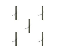 Leisurealeaneag Estuche de lona para cubiertos, 7 ranuras, profesional, lavable, protector para el hogar, restaurante, cocina, cocina, soporte para herramientas de cocina, color caqui, Juego de 5