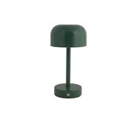 Leitmotiv James Led - Lámpara de mesa (12,5 x 12,5 x 24,5 cm, redonda, hierro, para salón y dormitorio), color verde