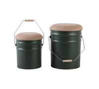 Leitmotiv Stool Set Buckets Jungle Green