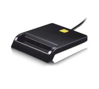 TooQ Lector de tarjetas externo TQR-210B – DNIe y tarjetas inteligentes – USB 2.0 – Negro