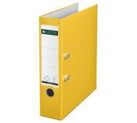 LEITZ 10105015 - Archivador de palanca plástico forrado 180º A4 DIN A4. Lomo 80 mm. color amarillo