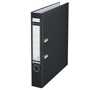Leitz 10155095 - Archivador plástico 180° con anillas A4 color negro
