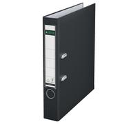 Leitz 10155095 - Archivador plástico 180° con anillas A4 color negro estrecho Gr