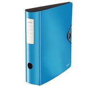 LEITZ 10471030 - Archivador de palanca polyfoam 180º lomo curvado cierre con goma Active Solid DIN A4 82 mm. color azul