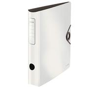 LEITZ 10481001 - Archivador de palanca polyfoam 180º lomo curvado cierre con goma Active Solid DIN A4 65 mm. color blanco