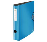LEITZ 10481030 - Archivador de palanca polyfoam 180º lomo curvado cierre con goma Active Solid DIN A4 65 mm. color azul