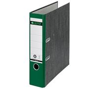 Leitz 10505035 - Archivador (A4, con palanca, capacidad: 350 hojas), color verde oscuro, lomo 80mm