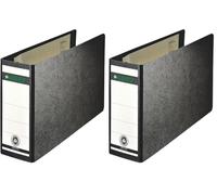 Leitz 10760000 - Archivador 180° A5 color negro (Paquete de 2)