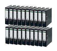 Leitz 1080 50 95 - Archivador (20 unidades, 80 mm, A4), color negro