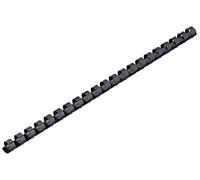 LEITZ 10972 - Canutillos de plástico DIN A4 21 anillas. (caja 100 ud.) 16 mm/ 145 hojas color negro