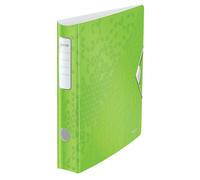 Leitz Active Archivador de Palanca A4, Lomo Curvado de 65mm de Ancho, Cierre Elástico, Polyfoam Ligero, Gama WOW, Verde, 11070154