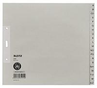 Leitz 12003085 - Separadores A-Z (A4, 20 hojas, 5 unidades), color gris